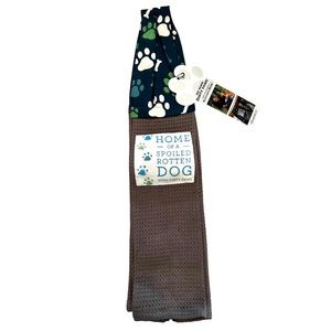 Demdaco Dog Boa Towel, “Spoiled Rotten Dog”, No More Dirty Paws - hangs on door